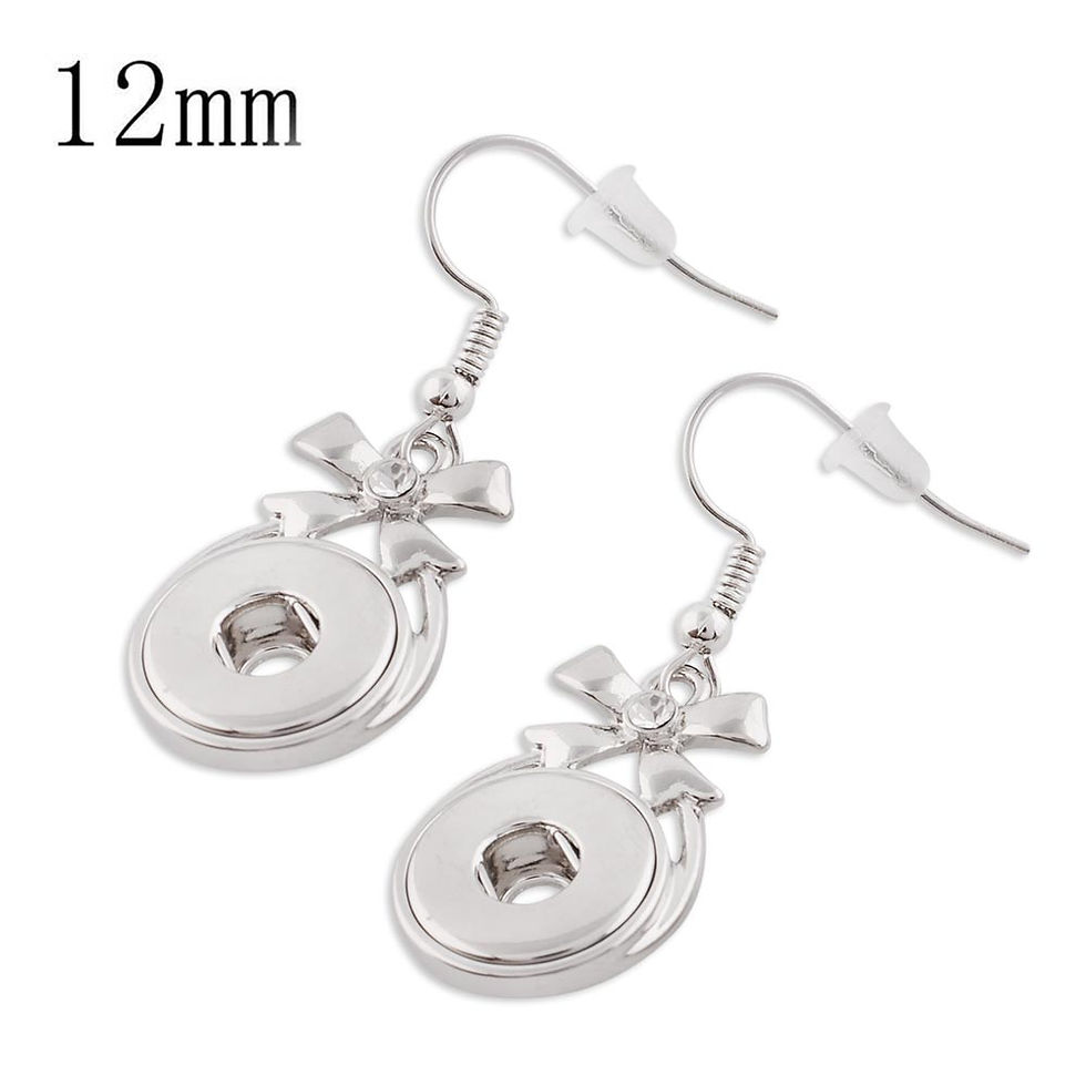 12mm Bow Hanging Earrings (12~1119)