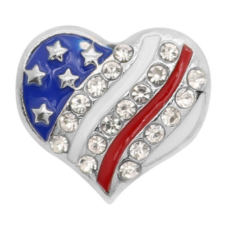 18mm/20mm Heart Shaped Flag Snap (1820-9297P-6238J-E8)