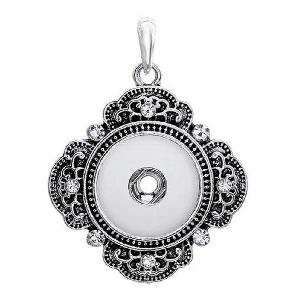 18mm/20mm 4 Scalloped Corner Square Pendant (1820~8045J)