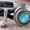 Thumbnail: 18mm/20mm Turquoise Stone w/Dotted Trim Snap (1820-3416)