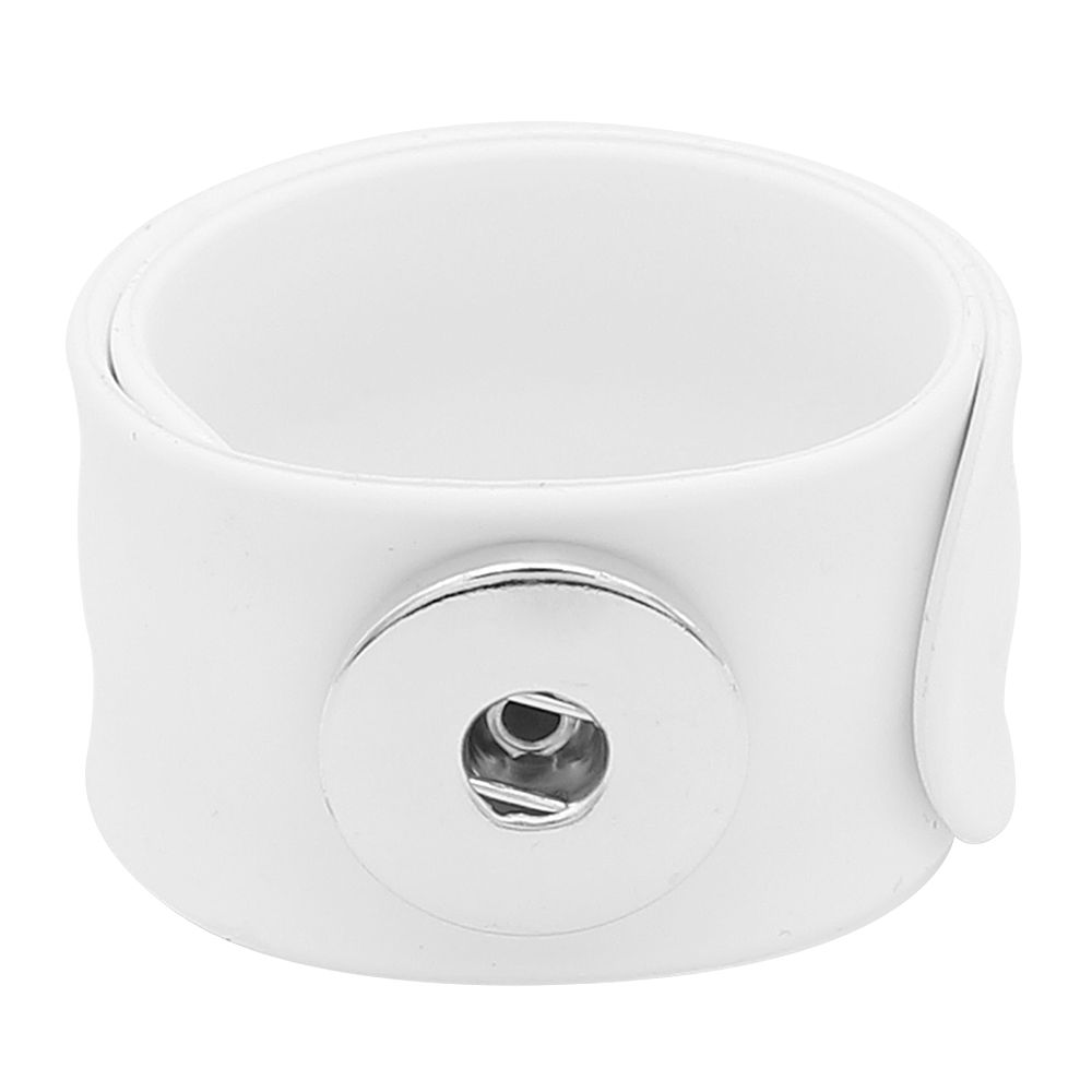 18mm/20mm White Kid's Silica Gel Wrap Around Bracelet (1820-3014C-4079J-E10)