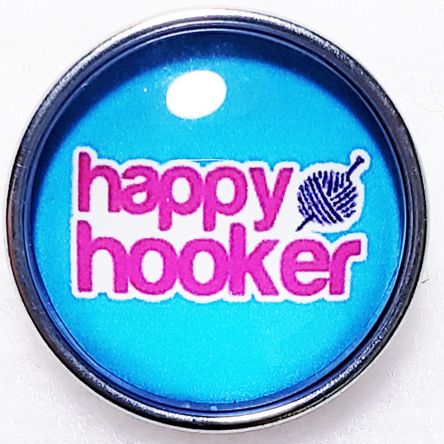 18mm/20mm HAPPY HOOKER Glass Dome Snap (1820-0861P)