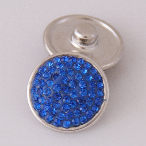 18mm/20mm Blue Multi-Rhinestone Snap (1820-2301-CO)