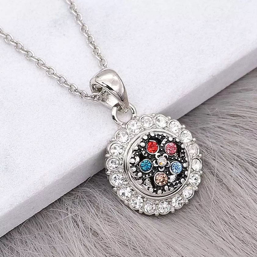 Thumbnail: 12mm Multi Rhinestone Snap (12-7135-E5)
