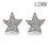 Thumbnail: 12mm Clear Rhinestone Star Snap (EACH)(12-8308)