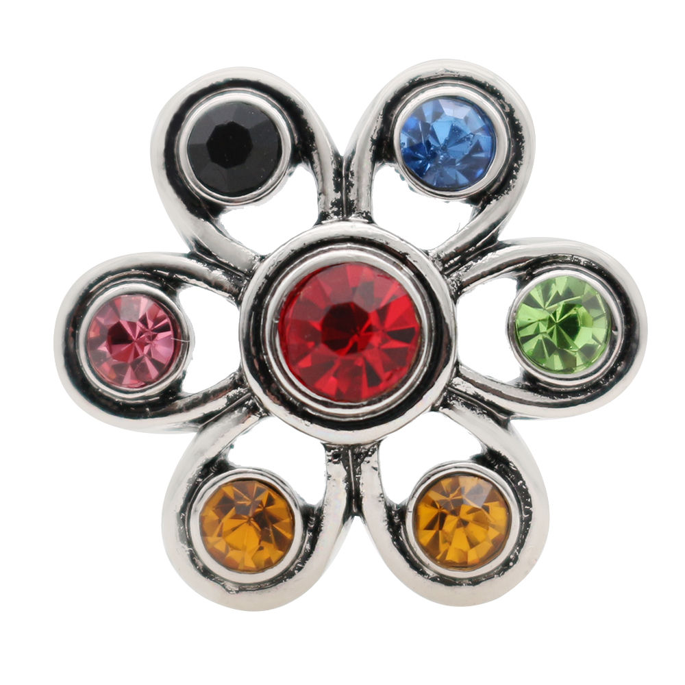 18mm/20mm Multi-Colored Petal Flower Snap (1820-7712-E5)