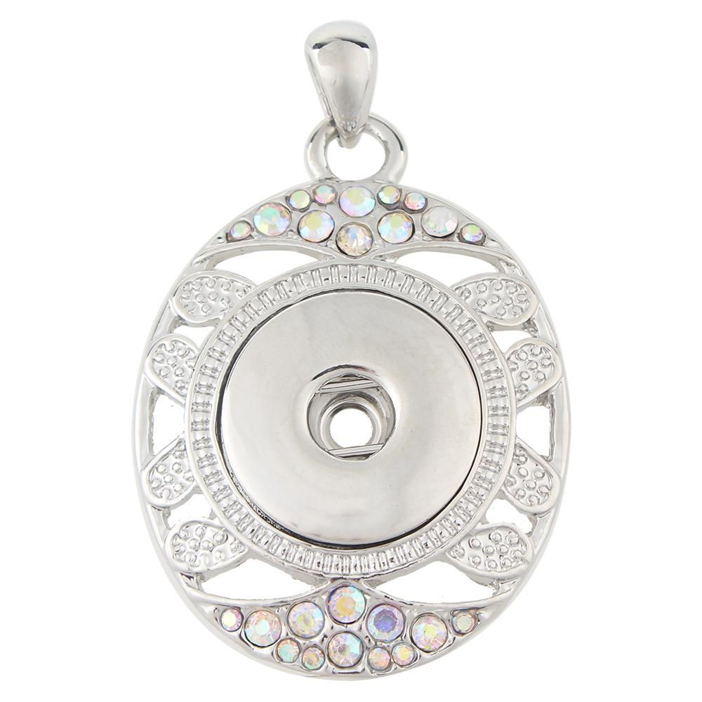 18mm/20mm Oval w/AB Stones Pendant (1820-7561J-E1)