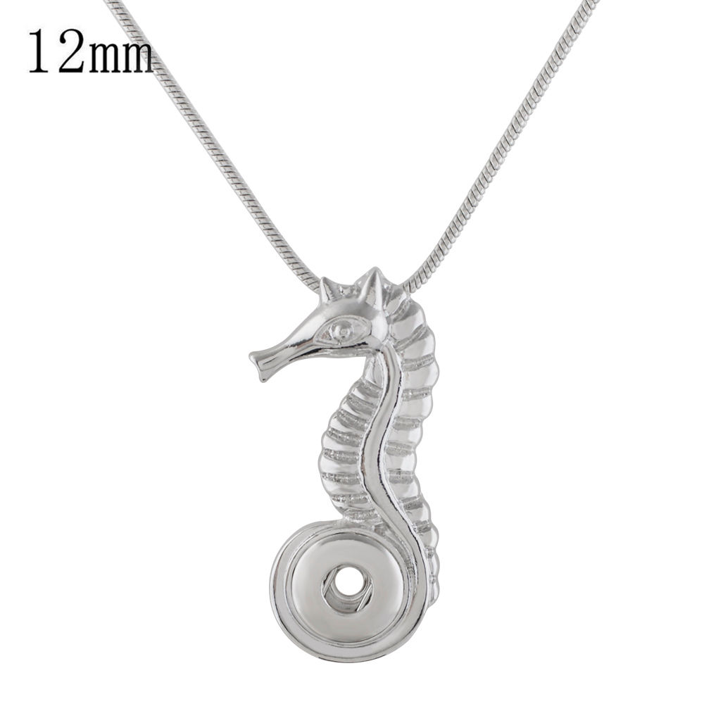12mm Seahorse w/18" Chain Necklace (12-1177-CO-E6)