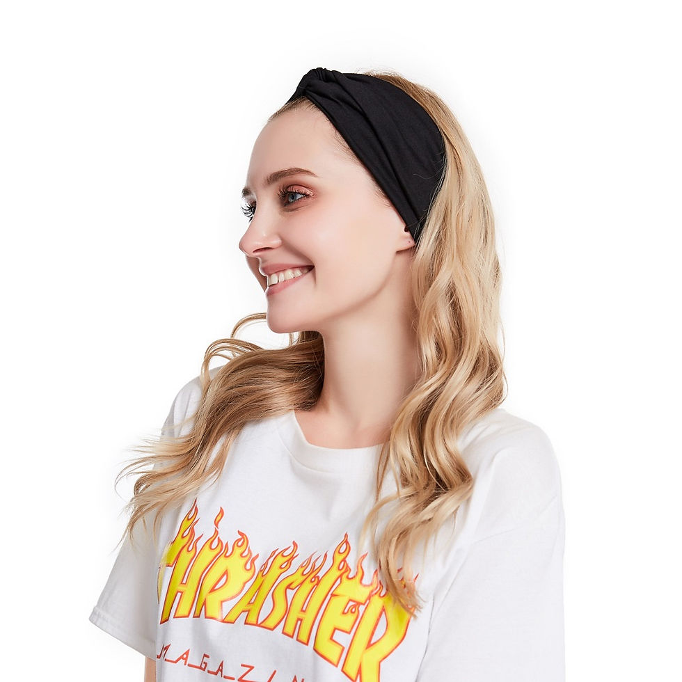 Thumbnail: Red T-Shirt Fabric Headband (4541-1-CO)