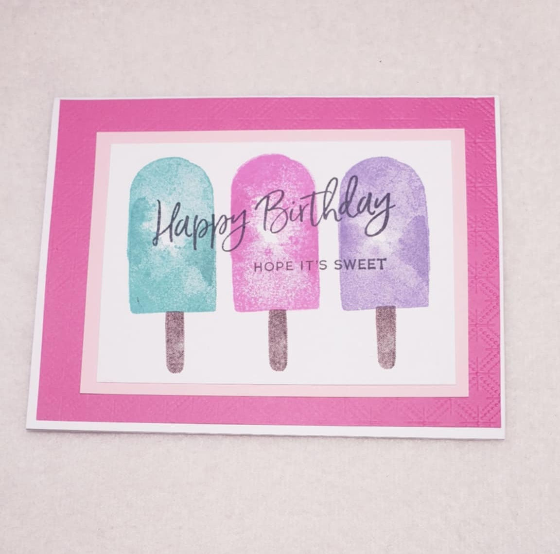 #13 - Pink Sweet Ice Cream Card