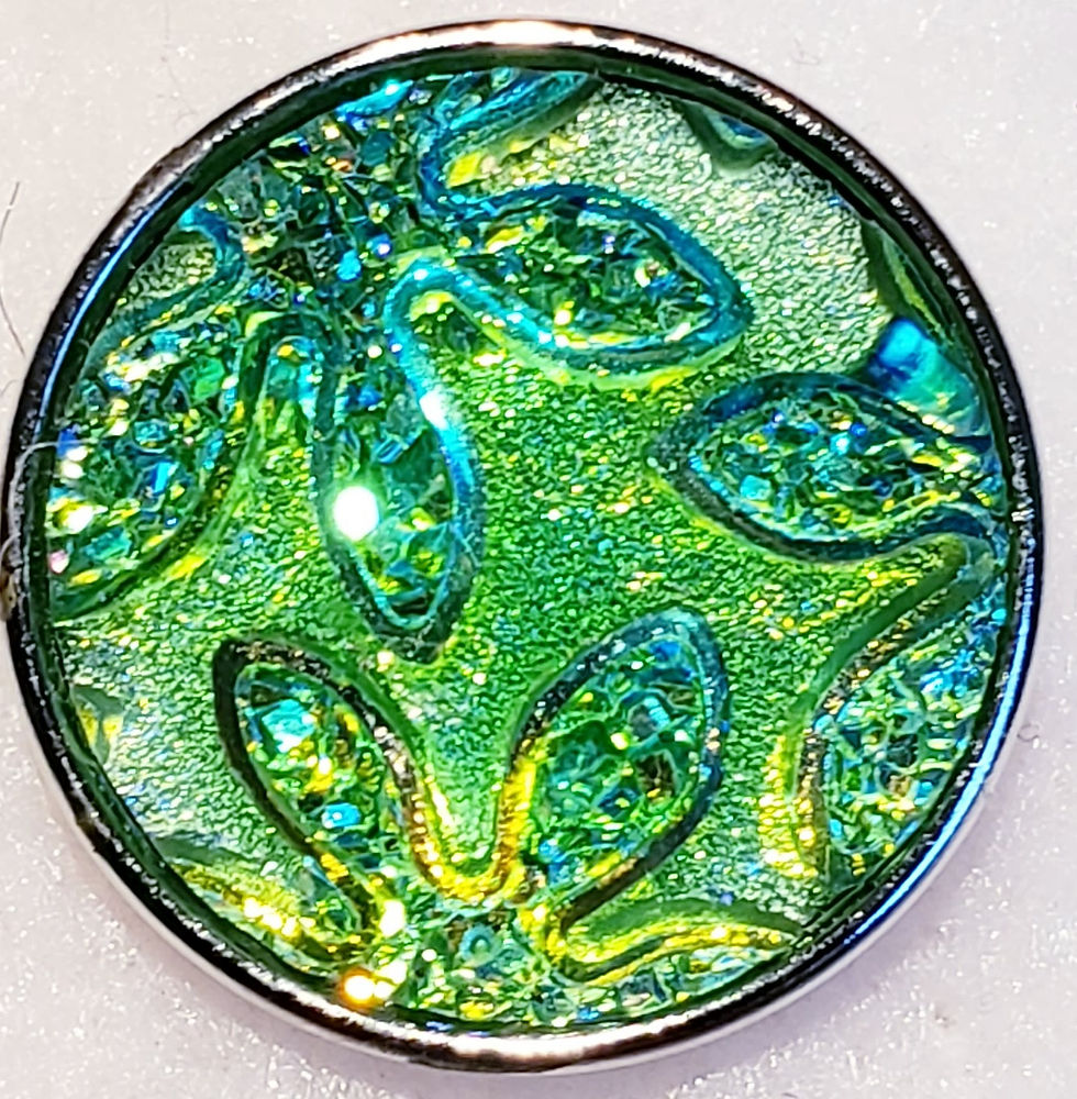 18mm/20mm Green Multi Color Flowery Resin Snap (1820-0800A-E10)