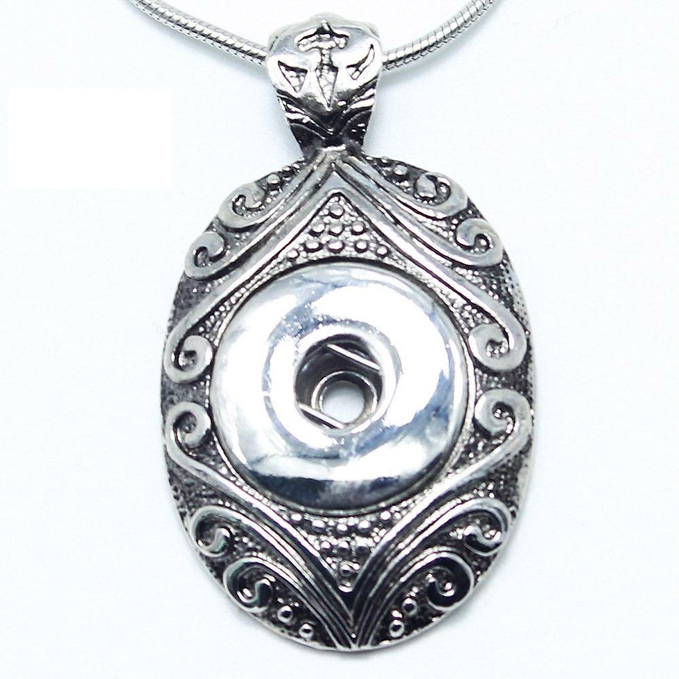 18mm/20mm Scrolled Oval Pendant (No Chain) (1820~3006J)