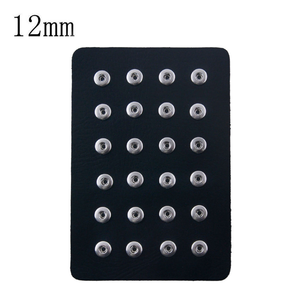 12mm Black PU Leather Snap Organizer (Holds 24 Snaps) (12-0016X-0001J-E2)