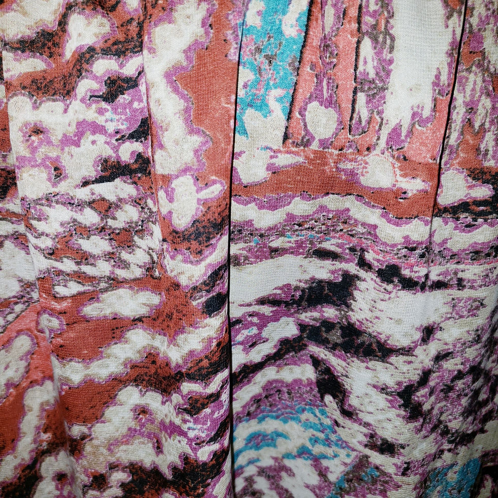 Thumbnail: LuLaRoe Lola Browns and Tans Multi Color Short Skirt (6003-LOLA-XLARGE-E1)