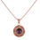 Thumbnail: 18mm/20mm Rose Gold Single Snap Pendant w/Ball Chain Necklace(1820-1041RG-CO-E2)