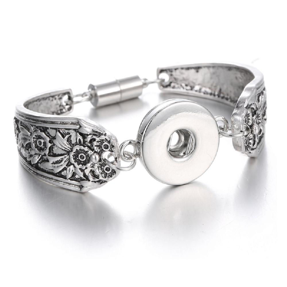 18mm/20mm Metal Floral w/Ribbon Band Bracelet (1820-8035J-E3)