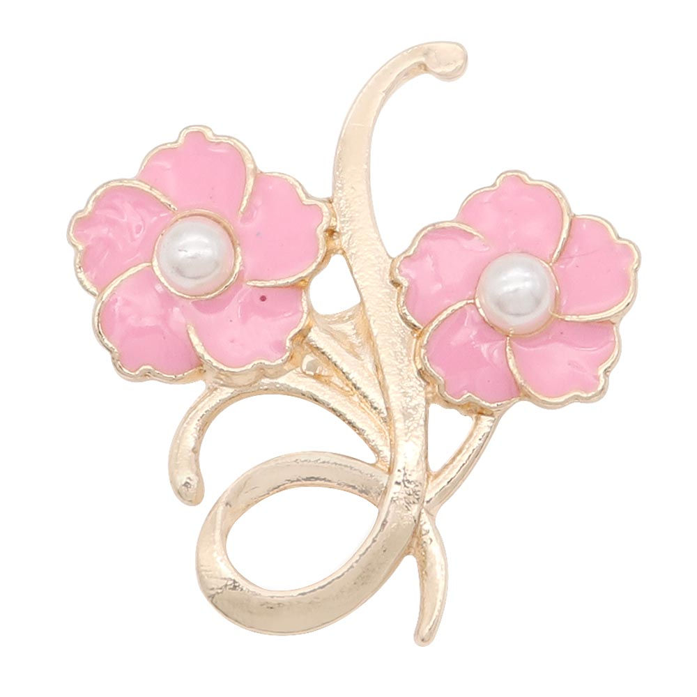 18mm/20mm Pink Double Flower Snap (1820~9136C)