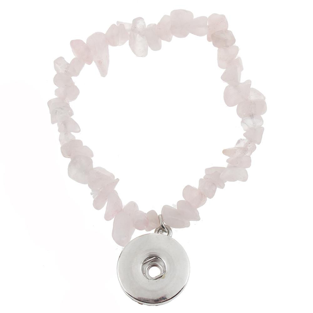 18mm/20mm White Cloudy Stone Bracelet (1820-0552J-CO-E3)