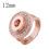 Thumbnail: 12mm Rose Gold Rope Band w/Clear Stone Border Ring - Size 7 1/4" (12-1153RG-7)