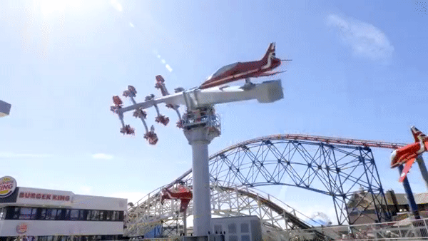 Red Arrows Blackpool Pleasure Beach Development design and manufacturing