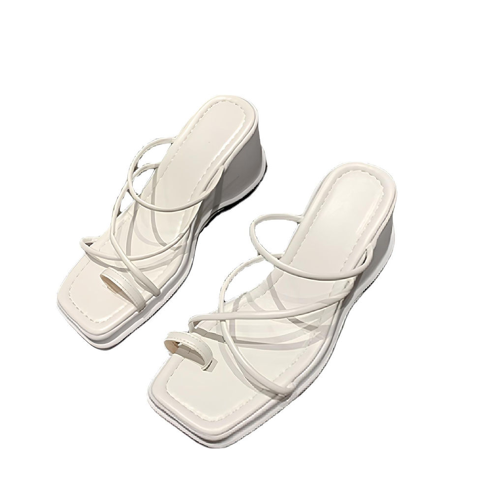 Thumbnail: Casual Large Size European American Style Wedge Slippers