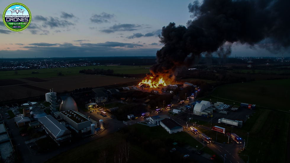 POL-MA: Wiesloch Rhein-Neckar-Kreis: Brandgeschehen auf Recyclinghof - PM Nr.1 & 2