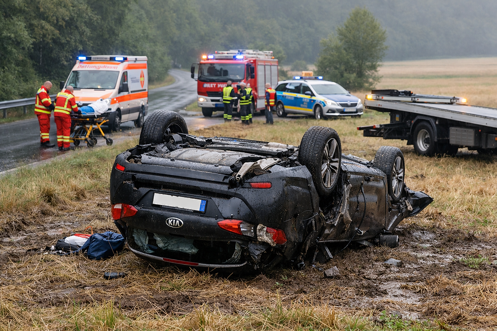 POL-MA: Mückenloch/Rhein-Neckar-Kreis: Waldwimmersbacher Straße/K 4101 nach Unfall voll gesperrt - PM 1 & 2