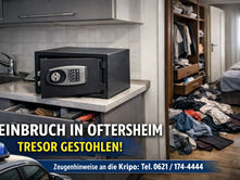 POL-MA: Oftersheim/Rhein-Neckar-Kreis: Einbrecher stehlen Tresor - Zeugenaufruf