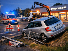 POL-MA: NußlochRhein-Neckar-Kreis: Gaspedal gedrückt und... ab durch den Zaun