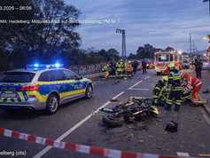 POL-MA: Heidelberg: Motorradunfall auf dem Kurpfalzring; PM Nr. 1