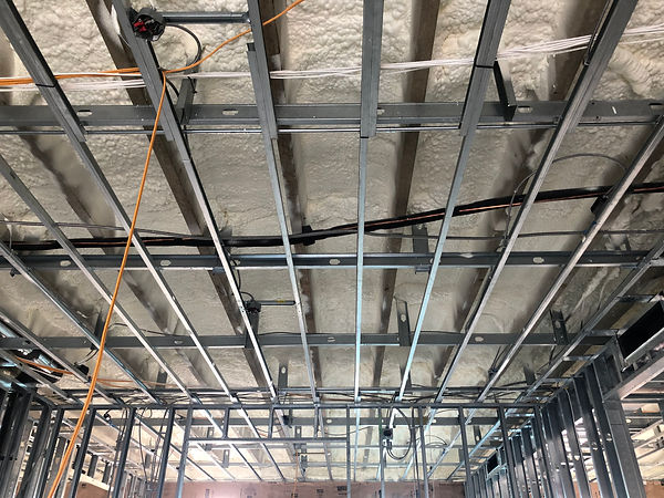 Commercial building spray and fire insulation