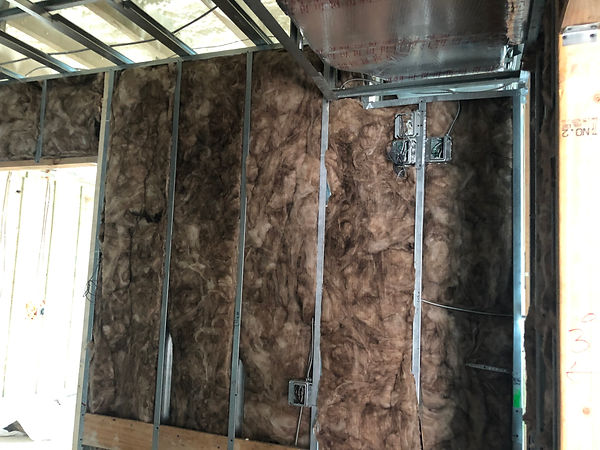 Sound insulation for commercial building