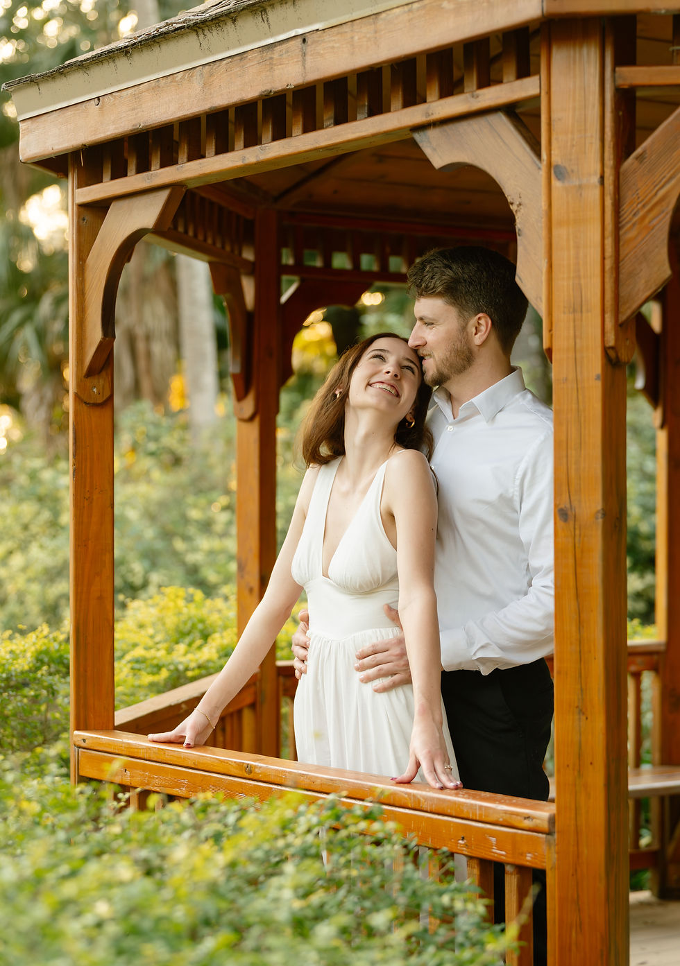 Bride and groom elopement in St. Augustine. Washington Oaks State Park elopement.