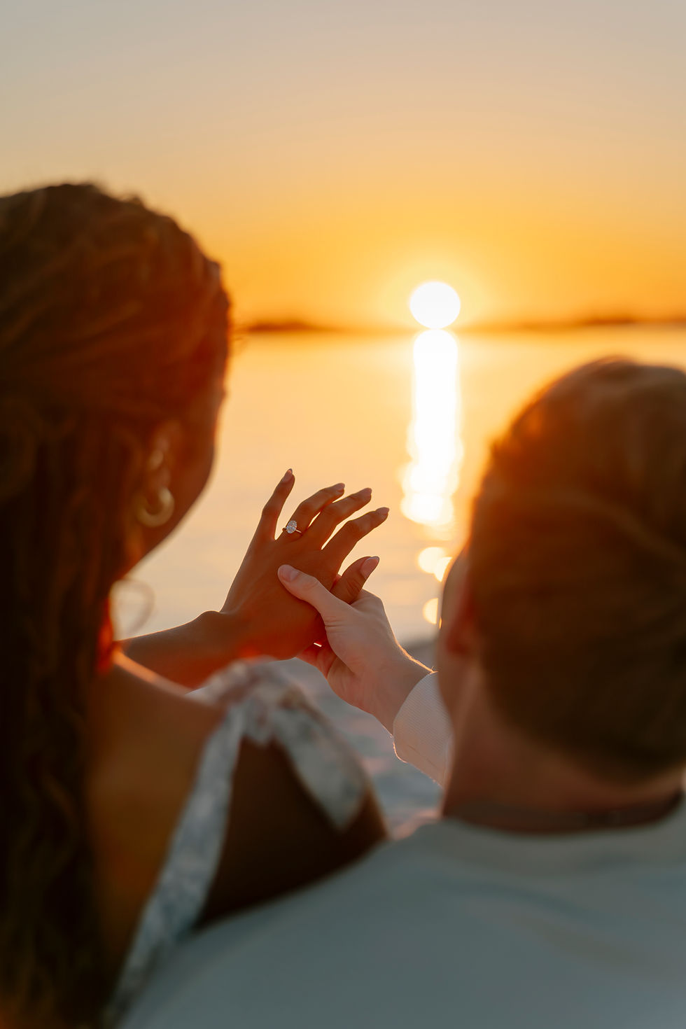 Sunrise proposal photographed by a St. Augustine proposal photographer