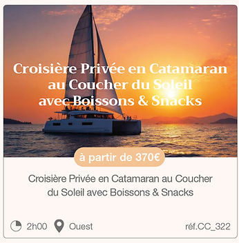 Croisière privée en catamaran au couché du soleil à l'île Maurice