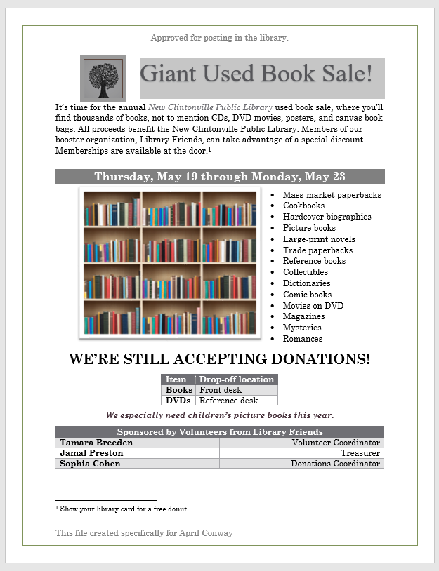 Word Capstone Project for OFTECH 184