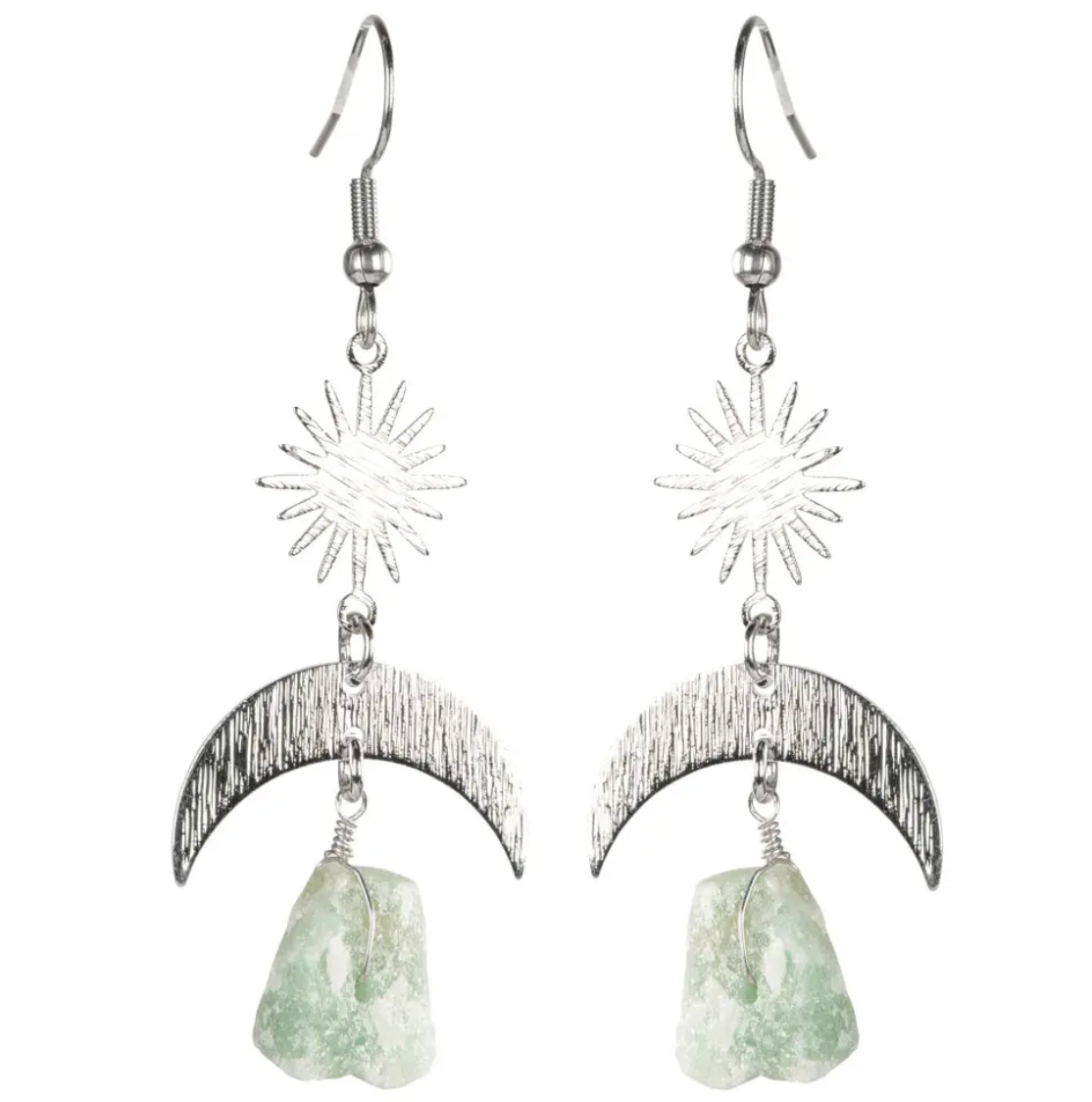 Celestial Balance Earrings - Aventurine
