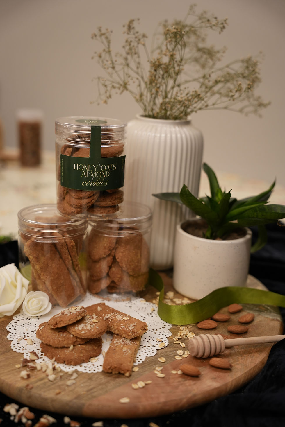 Honey Oat Almond Cookie