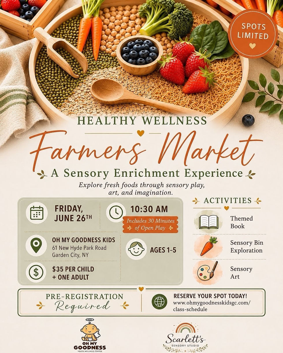 Sensory Farmers Market with Scarlett's Sensory Studio!