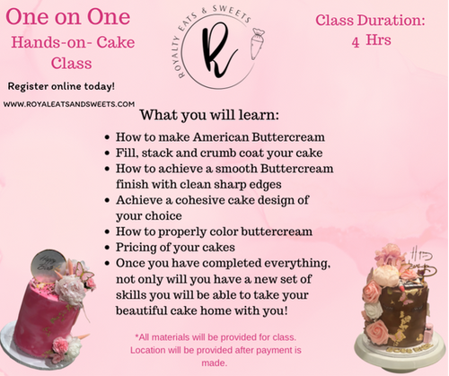Simone Rocha Cake Course 1-on-1 Cake Class | Royalty Eats&Sweets