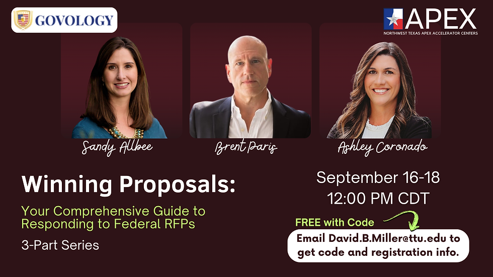 GOVOLOGY SERIES DAY 2: Winning Proposals - Your Comprehensive Guide to Responding to Federal RFPs