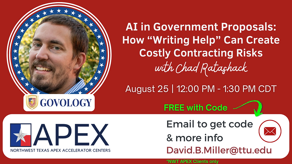 GOVOLOGY: AI in Government Proposals: How “Writing Help” Can Create Costly Contracting Risks