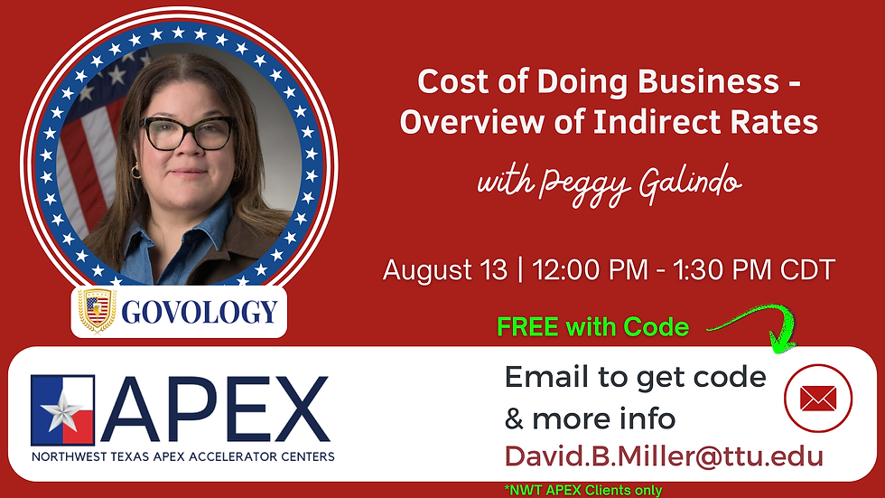GOVOLOGY: Cost of Doing Business – Overview of Indirect Rates