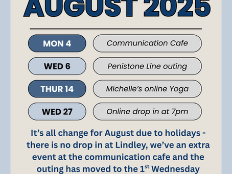 August changes to the events