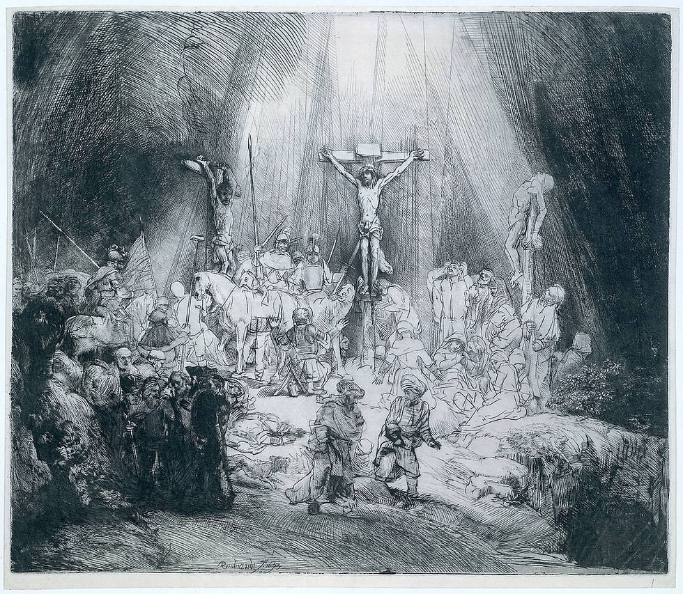 Les trois croix, REMBRANDT, 1653