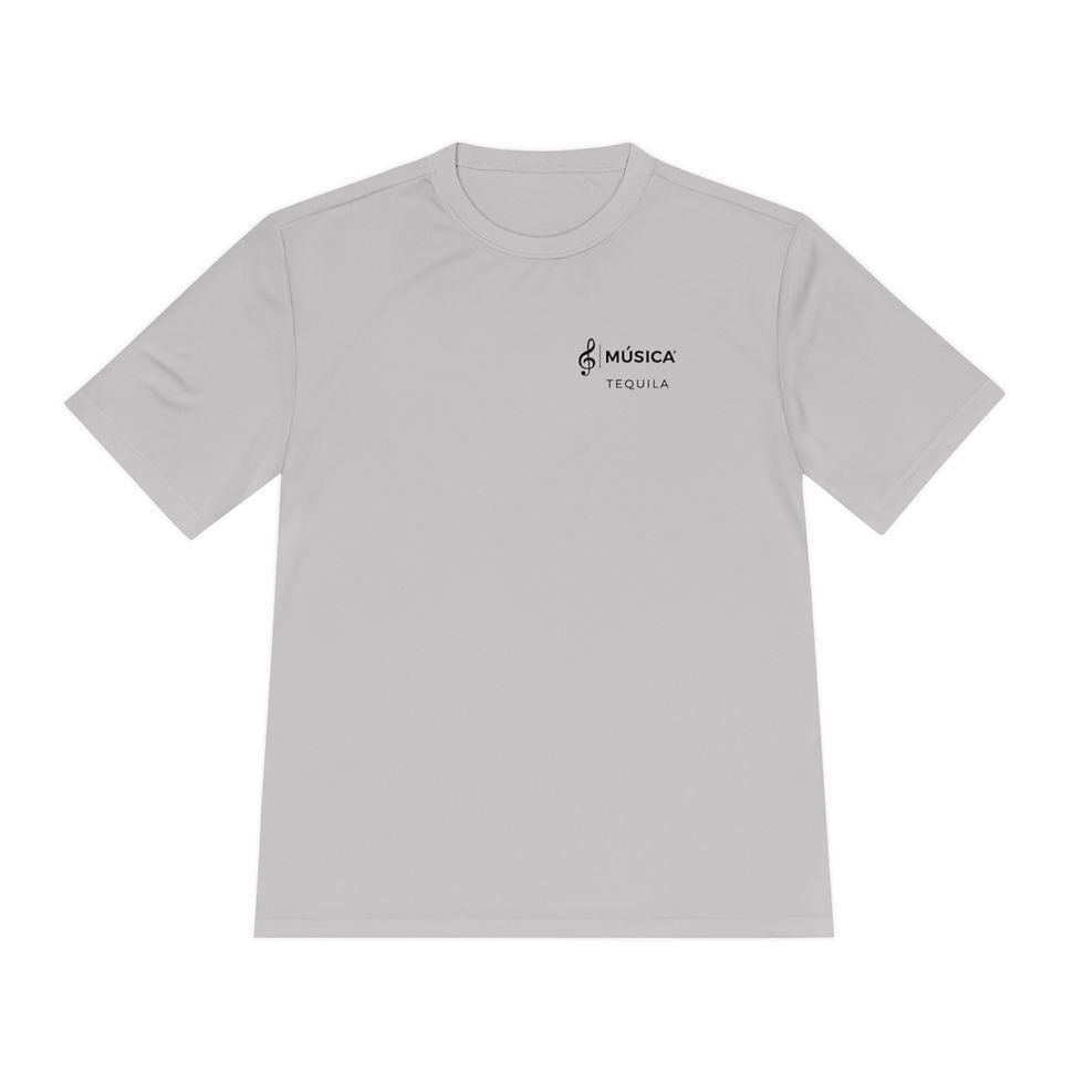 Thumbnail: Unisex Moisture Wicking Musica Tee front and back