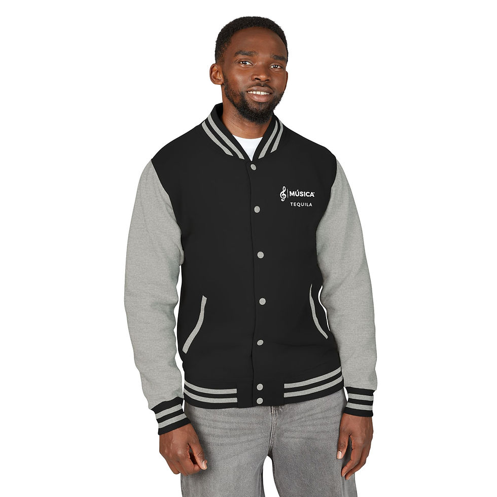Thumbnail: Stylish Unisex Heavyweight Letterman Jacket | Music & Tequila Inspired