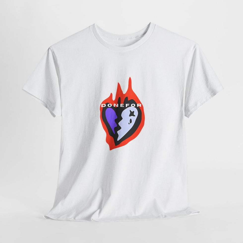 Thumbnail: DONEFOR Cotton Tee w/ Musica on back