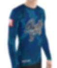 Thumbnail: V4 Blue Camouflage Long Sleeve NO GI MMA Rashguard