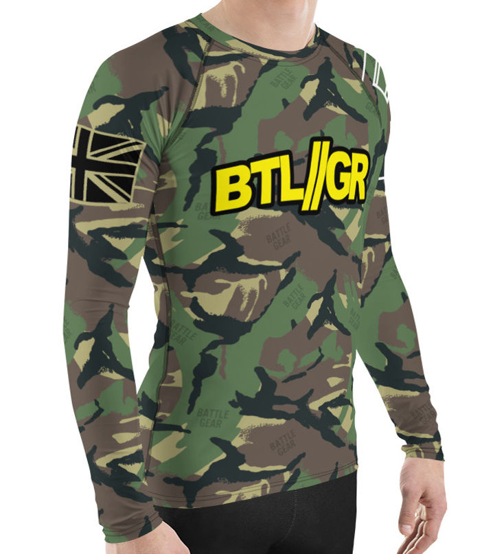 Thumbnail: DPM UK Camouflage Long Sleeve BJJ NO GI MMA Rashguard (Male and Female)
